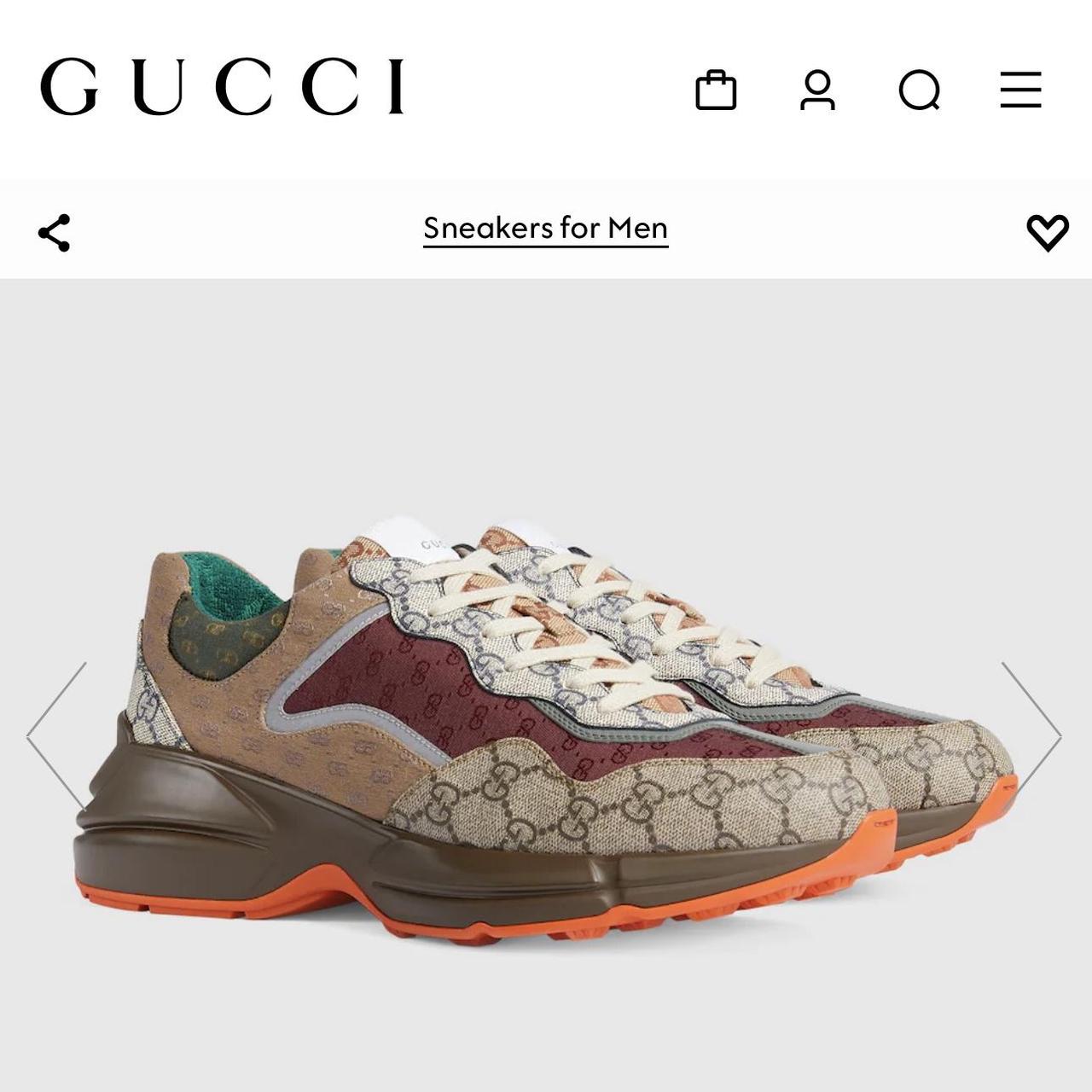 Gucci runners lightly used for sale size 11.5.... - Depop