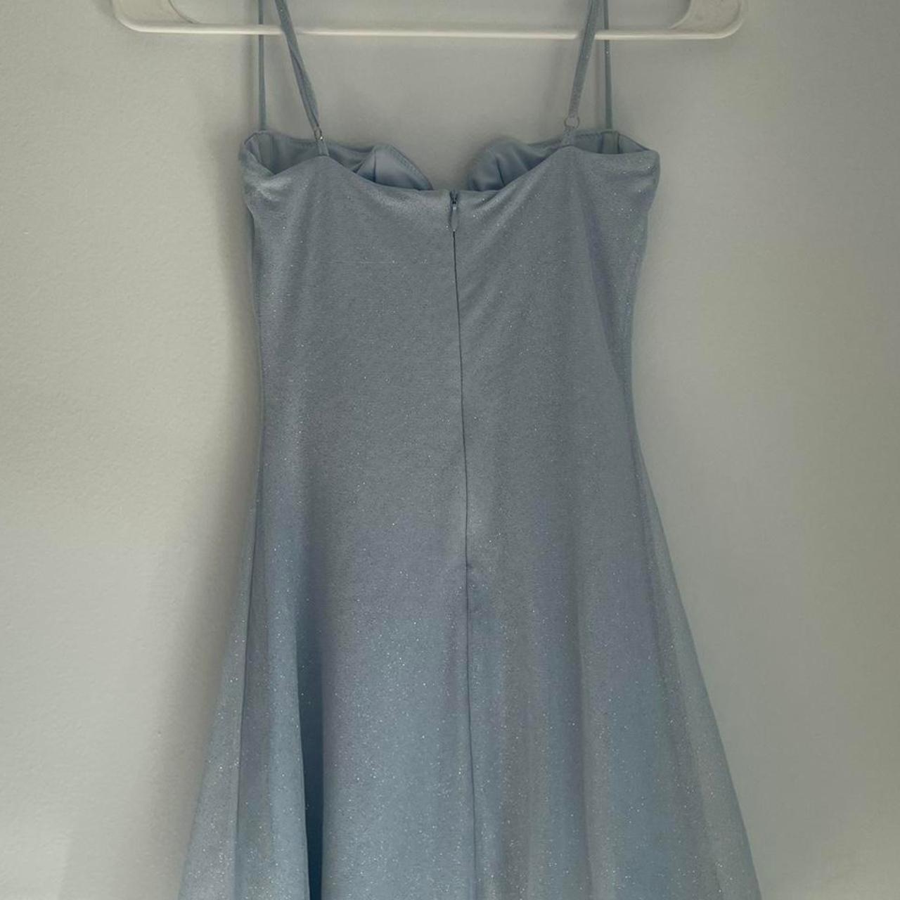 baby boo pixie mini dress light blue baby blue!... - Depop