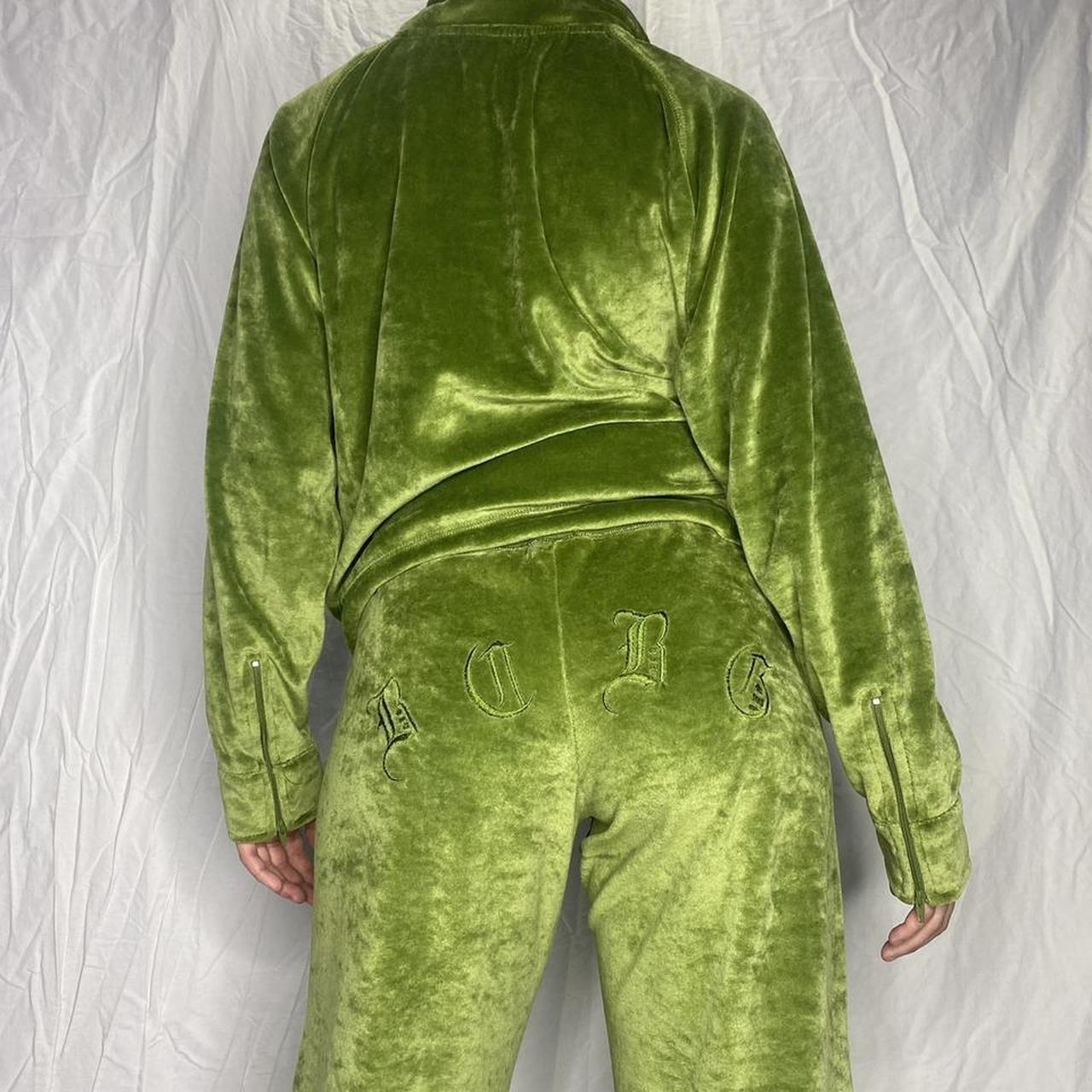 Army green velour lounge pants 💚 Very y2k! - Depop