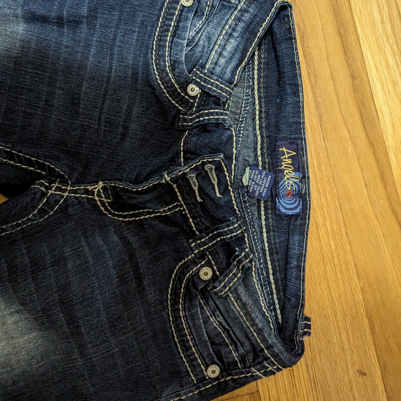 free-shipping-y2k-back-pocket-jeans-with-white-depop