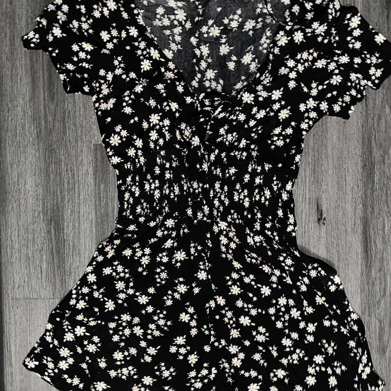 Source Unknown Women's Romper - Black/Navy - XS –… - image 1