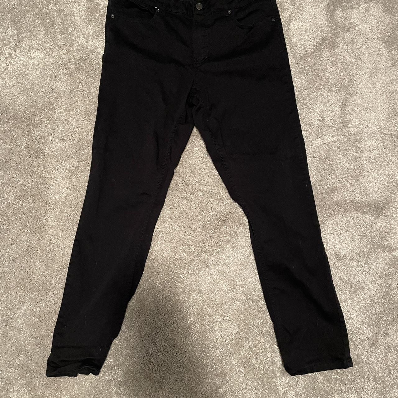 dkny slim fit black pants send offers - Depop