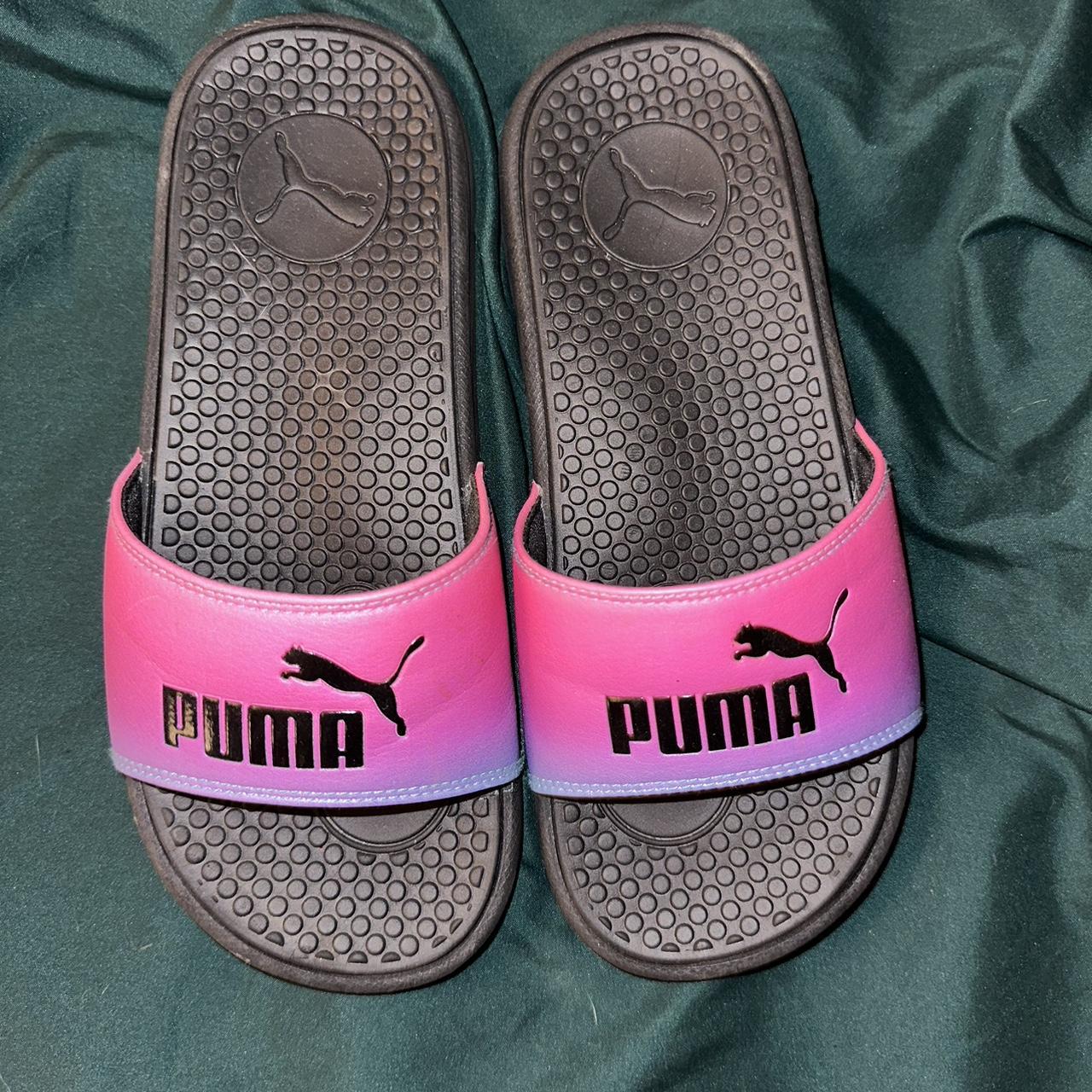 Size 7 Puma slides Make an offer :) - Depop