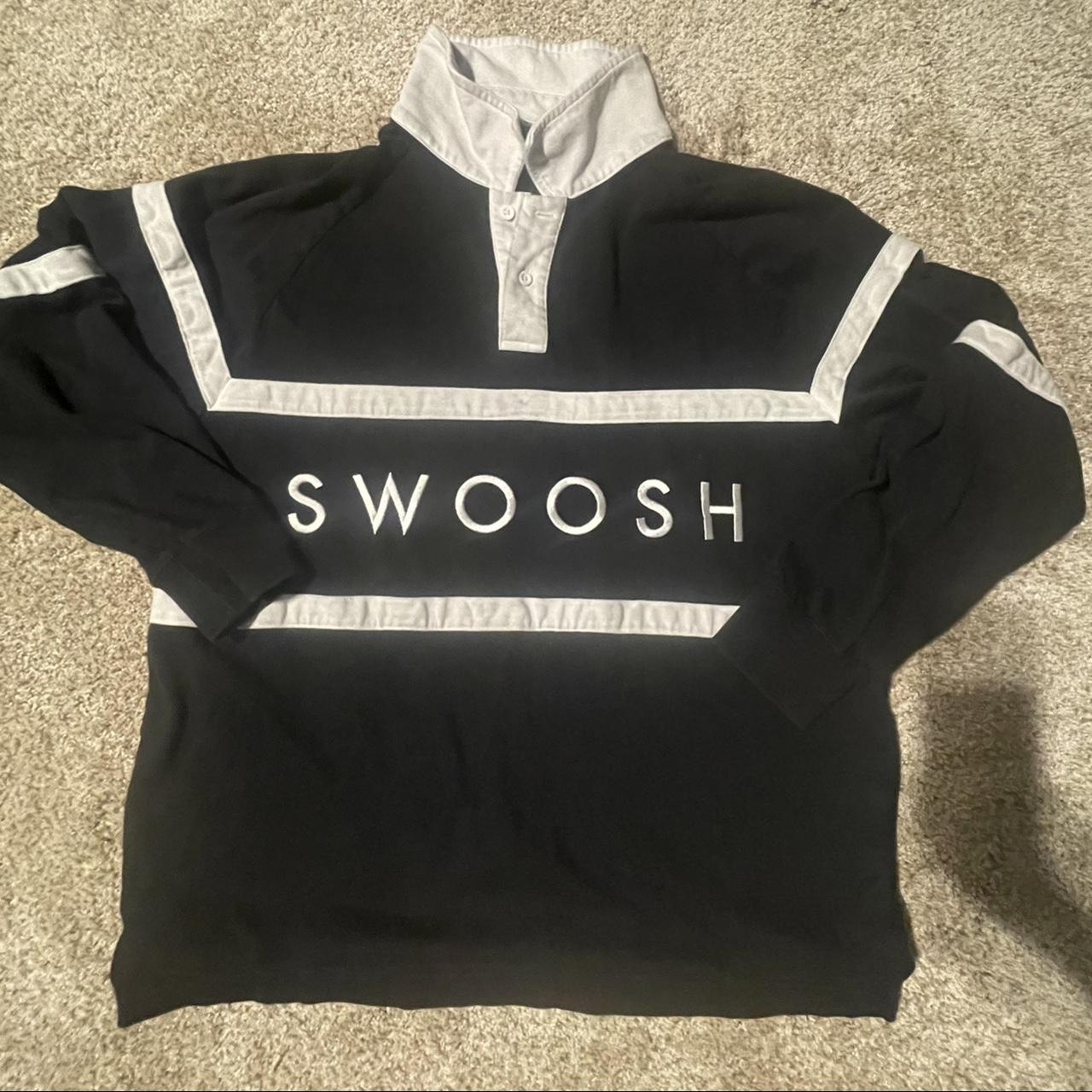 swoosh rugby shirt