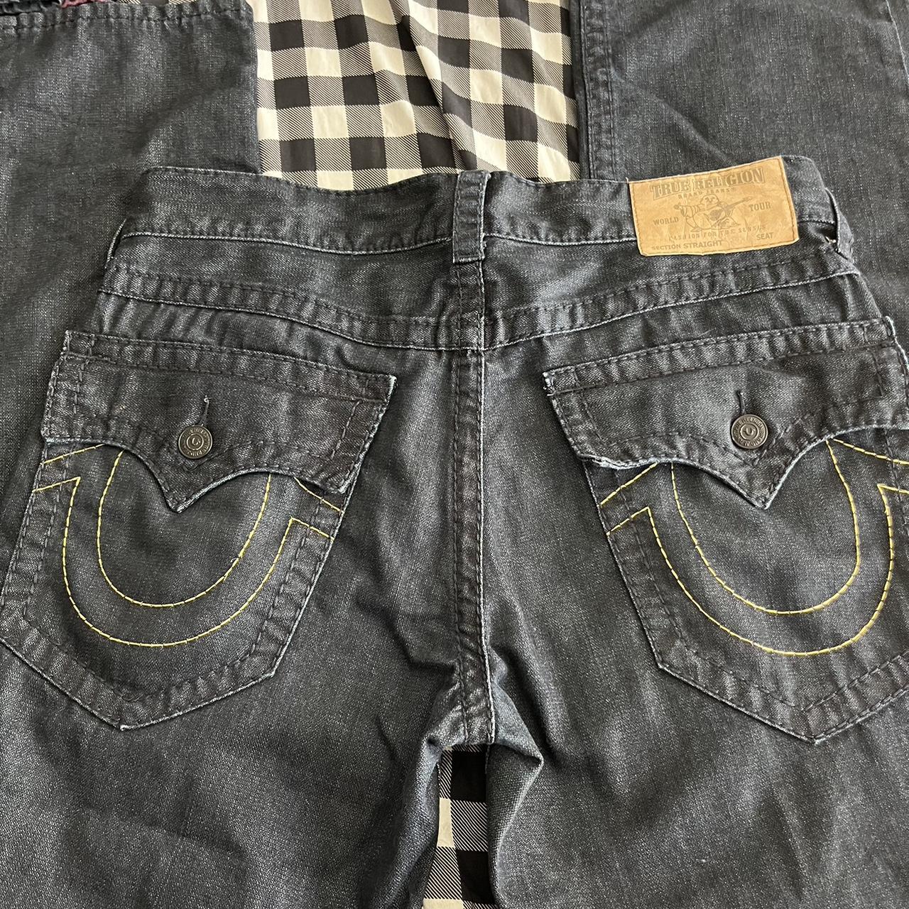 True Religon Jeans Sick Asf Gold Stitching, It Pops - Depop