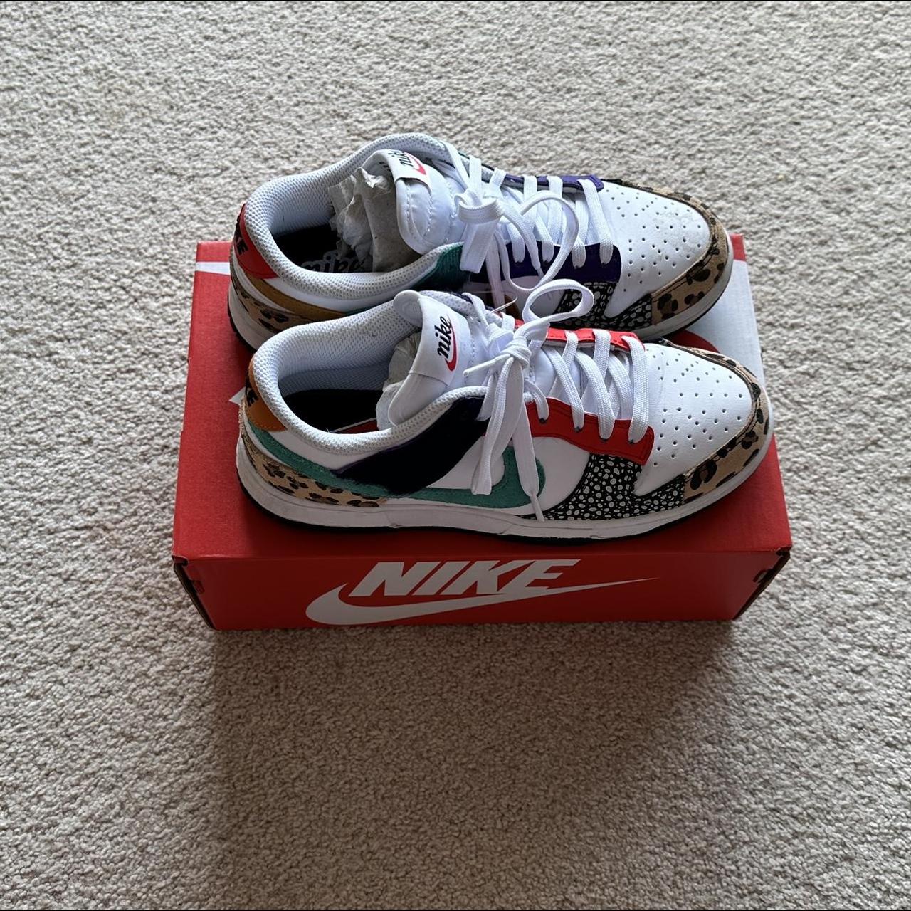 multicoloured nike dunks