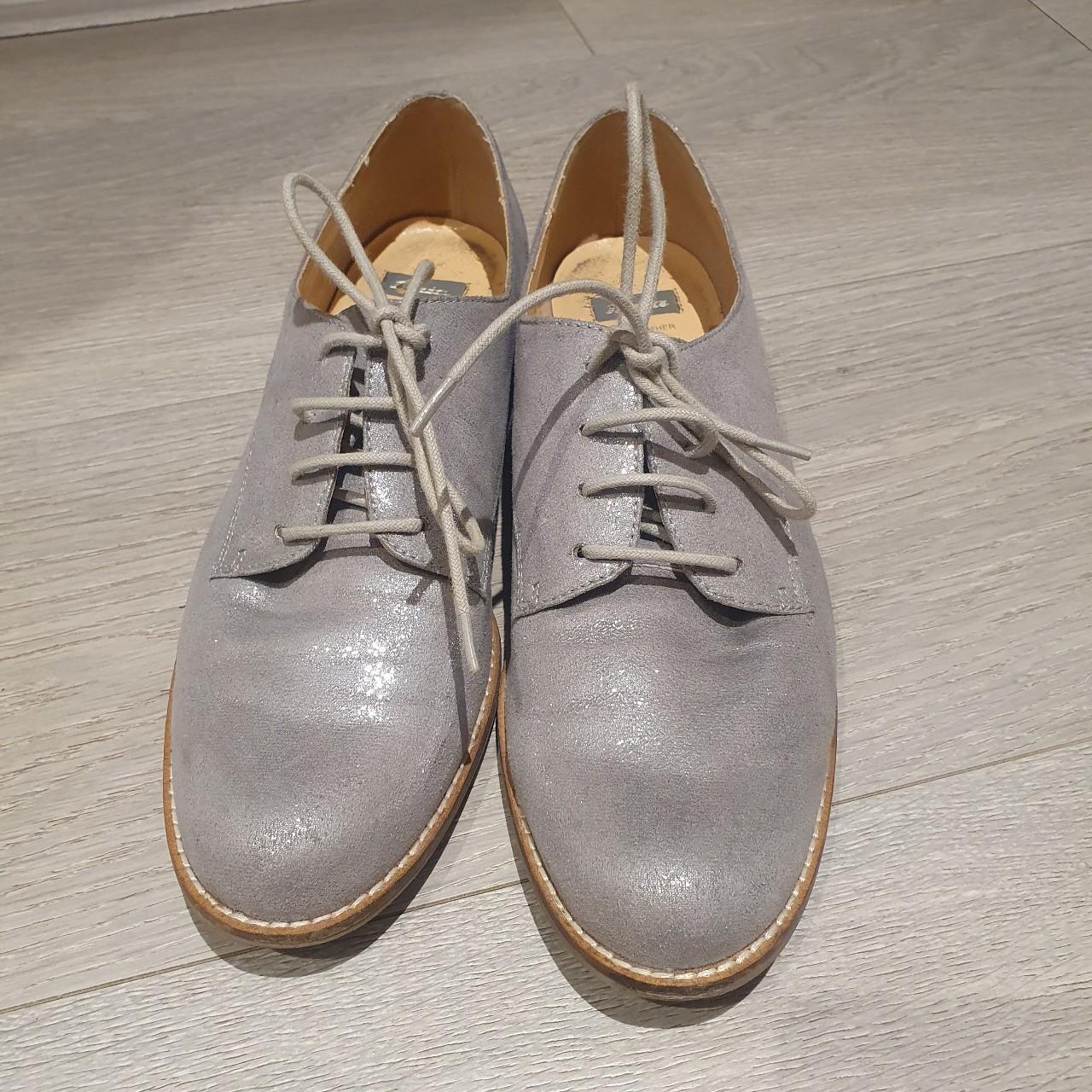 Womens 2024 silver oxfords