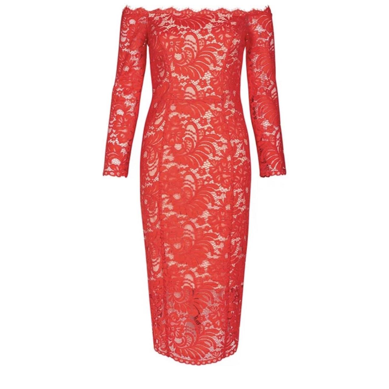 Coast red lace dress best sale