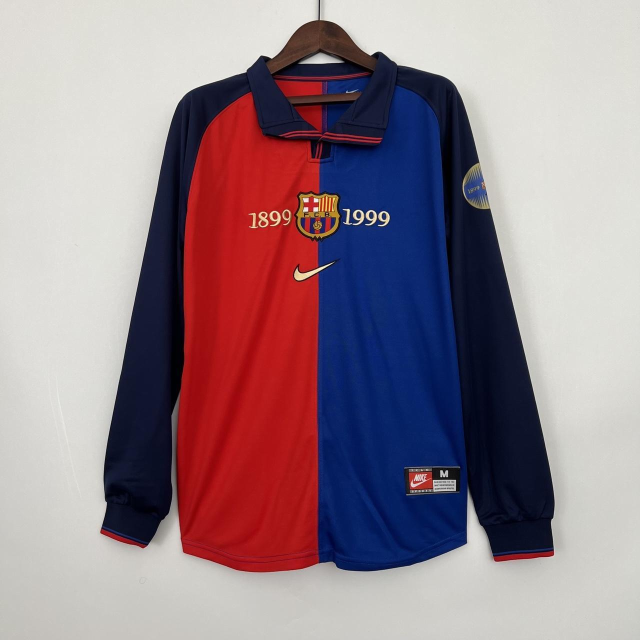 FC Barcelona 1999/2000 Retro Anniversary Kit... - Depop