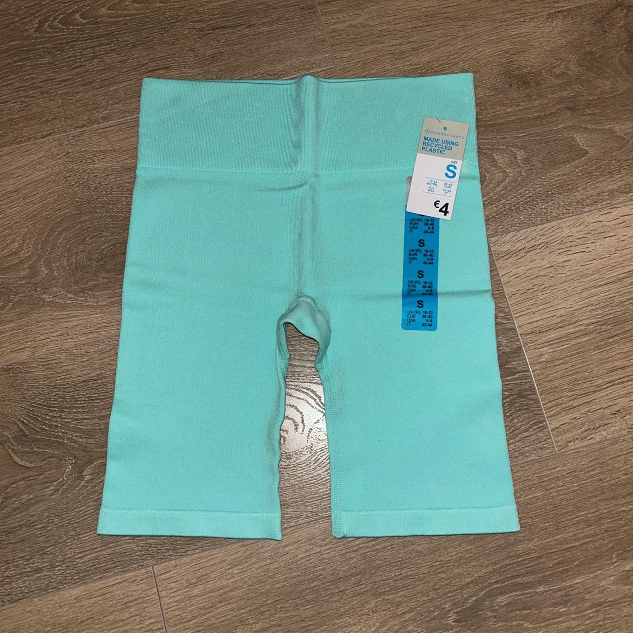 s teal penneys / primark seamless set top + shorts - Depop