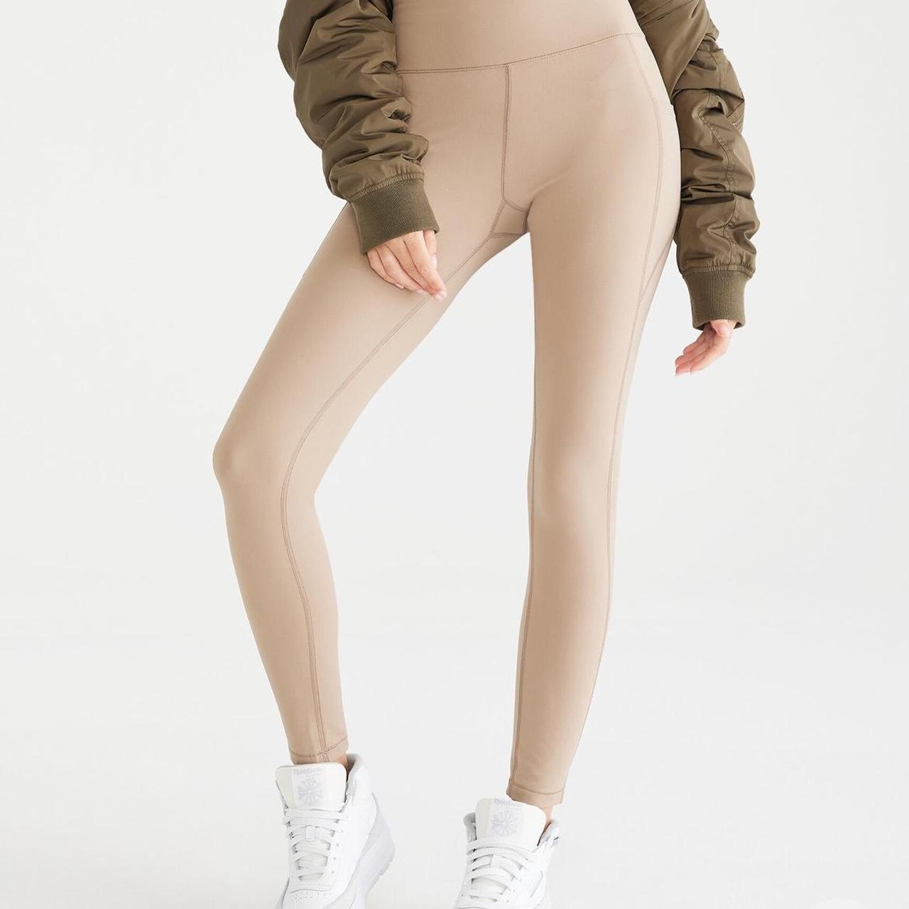 aeropostale leggings with pockets size s - Depop