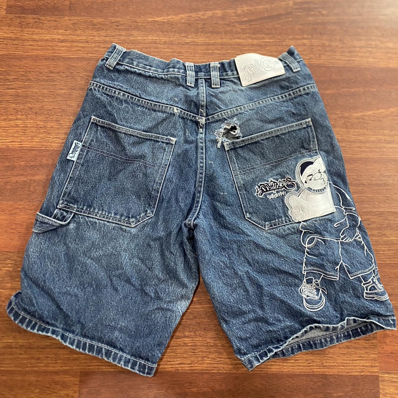 Vintage South Pole jorts -rare beautiful light wash... - Depop