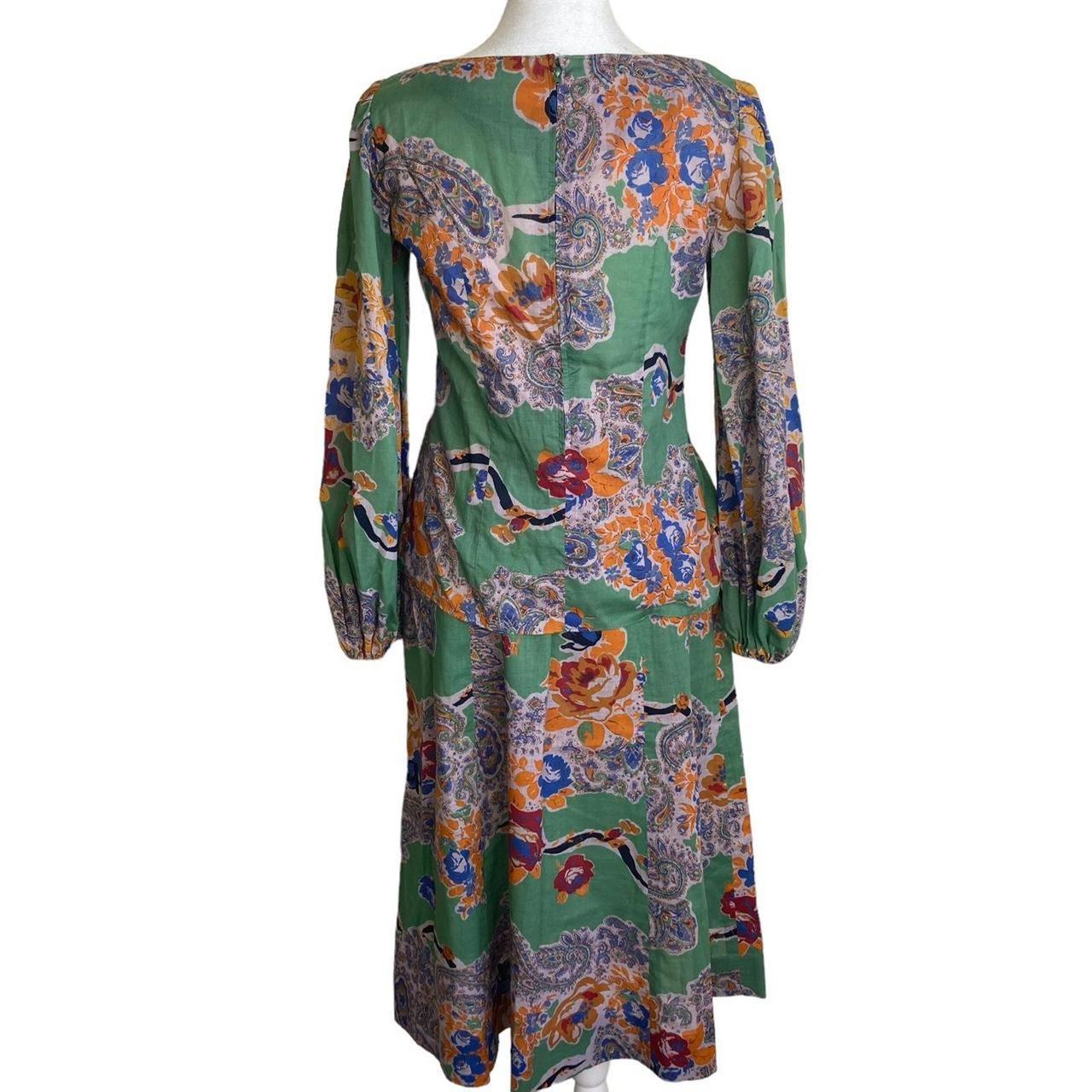Albert Nipon Women's A-line Dress - Green/Multi -… - image 2
