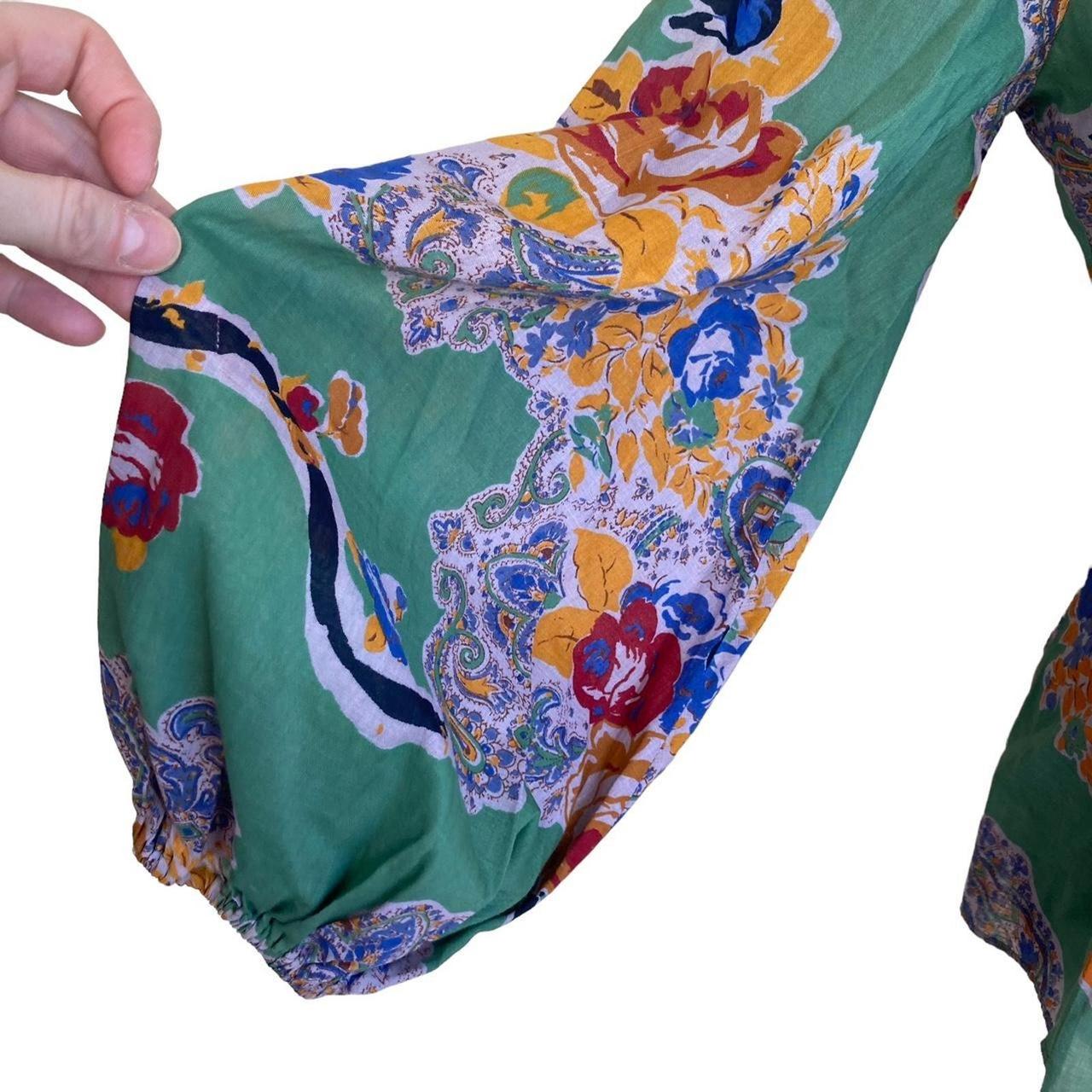 Albert Nipon Women's A-line Dress - Green/Multi -… - image 4