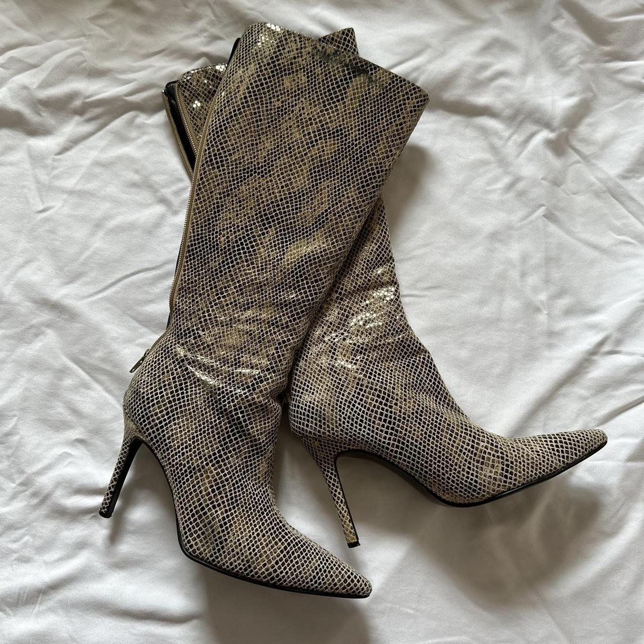 Women's Gold Boots | Depop