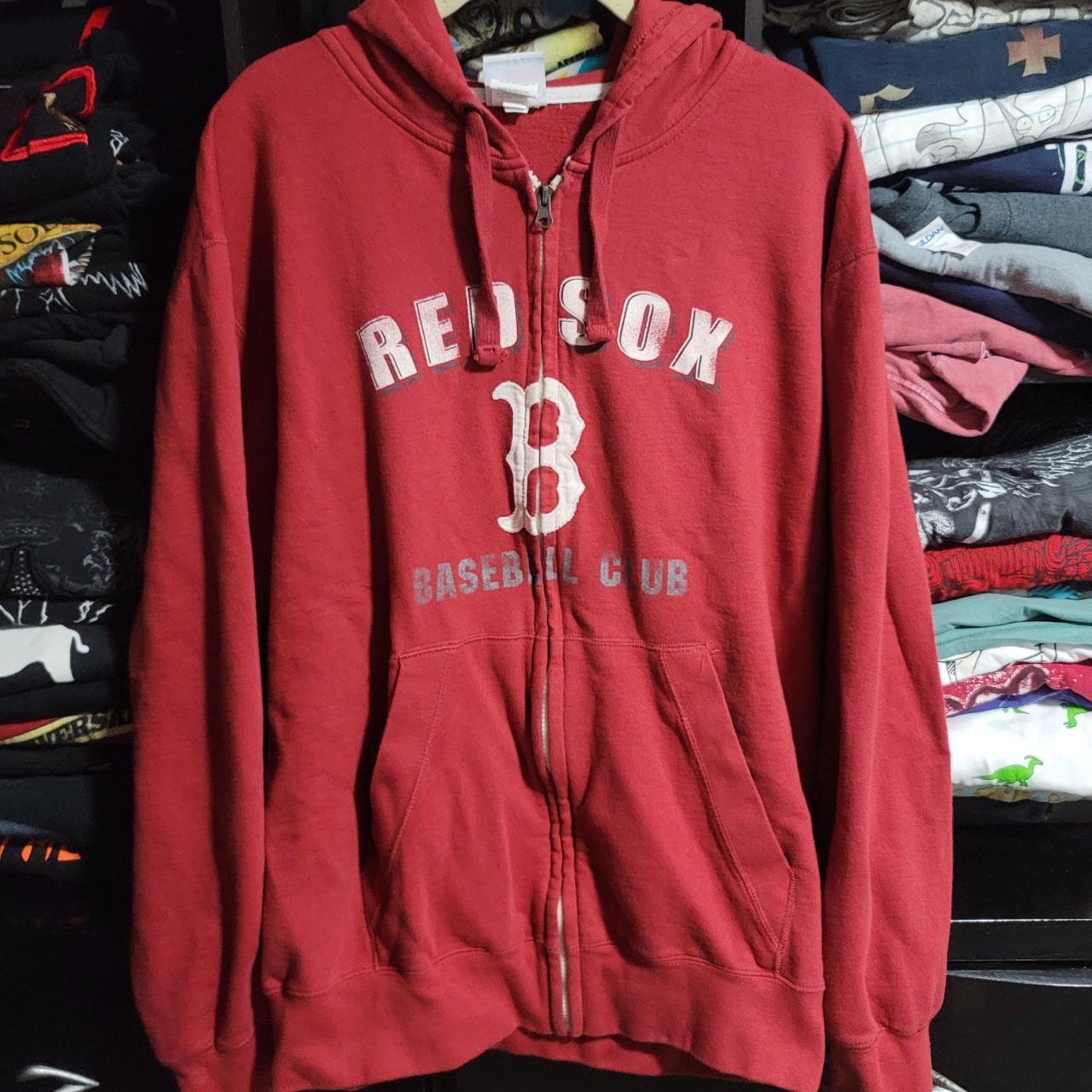 Majestic red cheap sox hoodie