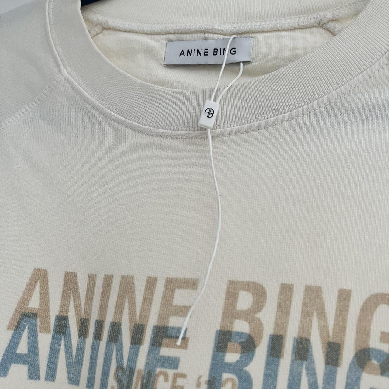 Anine Bing cream sweatshirt size M Perfect Depop