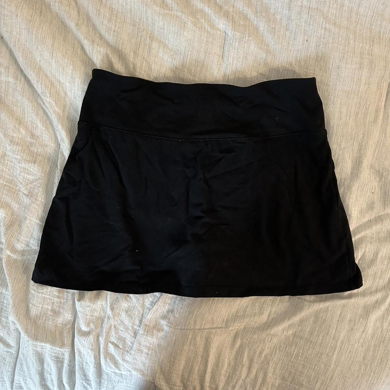 Black Hollister ultra high rise tennis skirt in size... - Depop