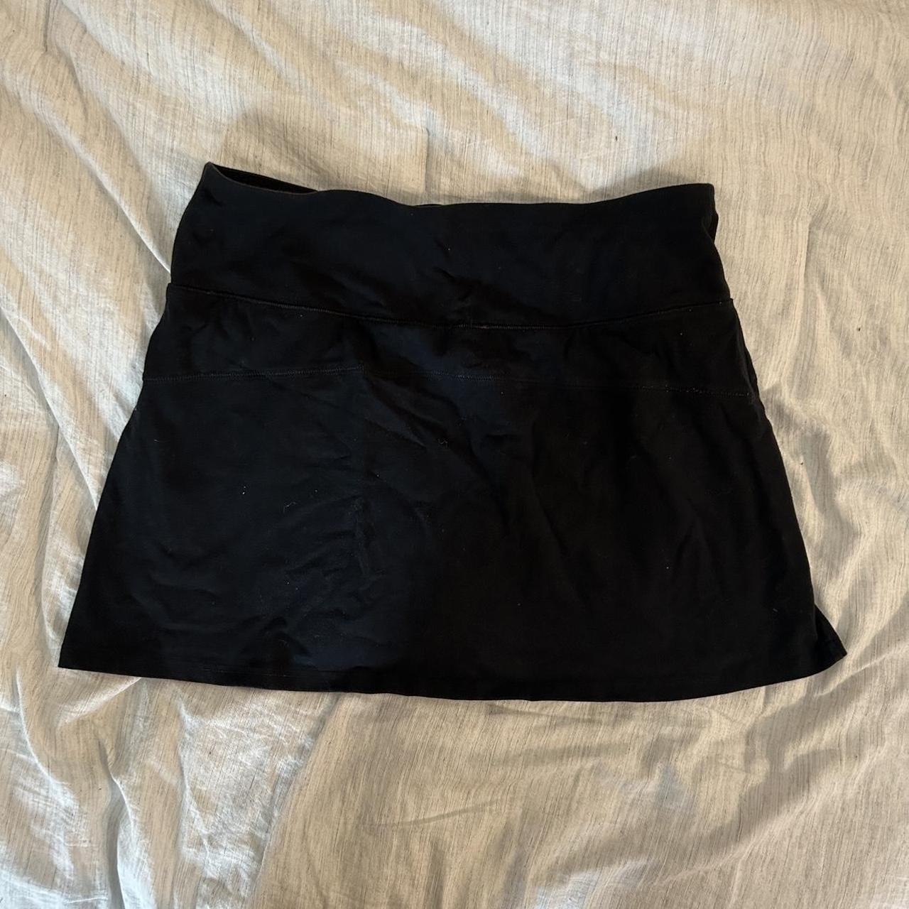 Black Hollister ultra high rise tennis skirt in size... - Depop