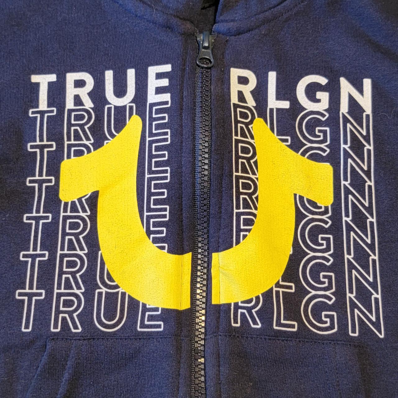 Black and yellow store true religion jacket