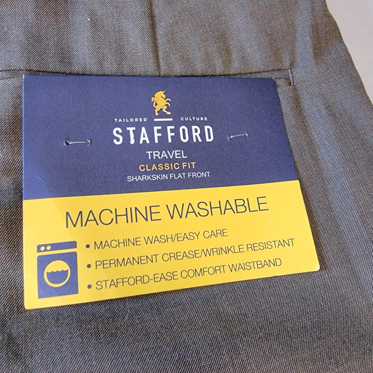 Stafford on sale sharkskin pants