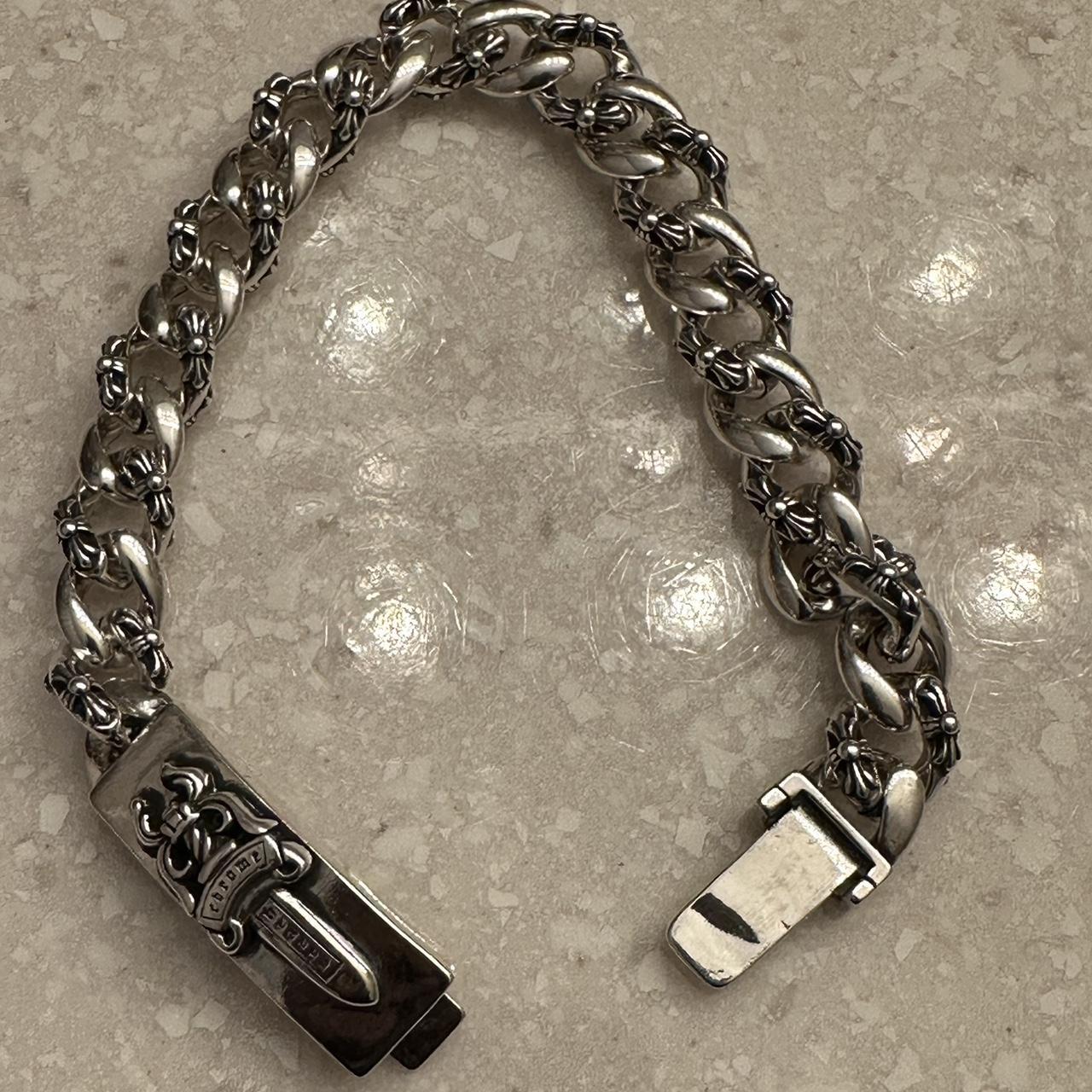 Chrome hearts silver bracelet #gothic #jewelry... - Depop