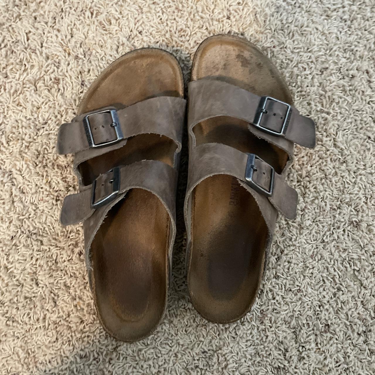 Birkenstock Arizona Size 44 EU Paid $145 Worn in - Depop