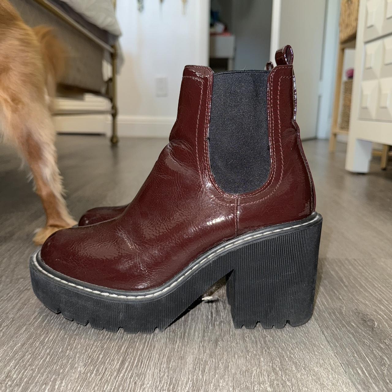 Forever 21 booties Size 7.5 Burgundy red Barely worn Depop