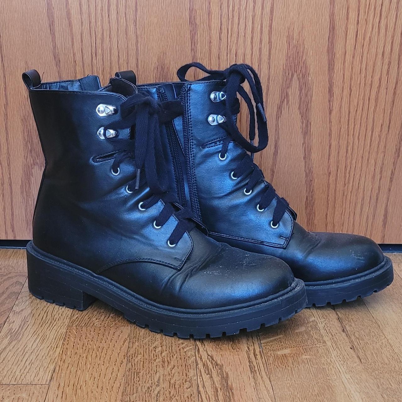 Size 8 Madden Girl combat boots. Lightly worn. Depop