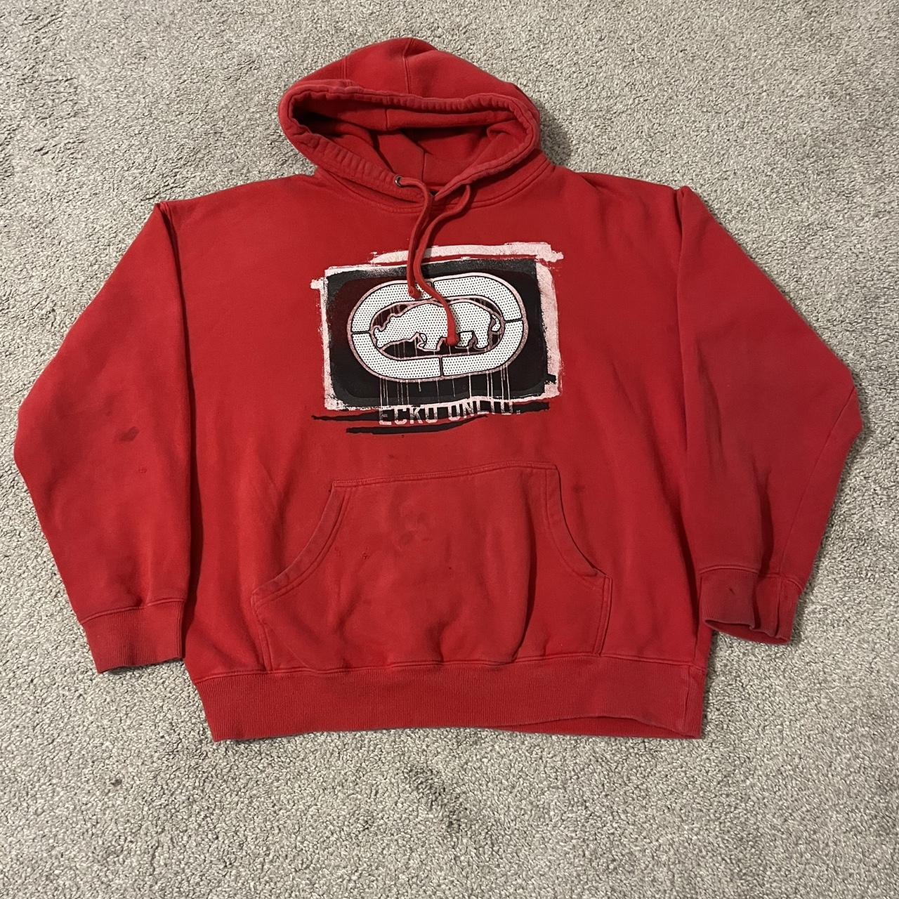 Vintage Marc Ecko UNLTD Pullover Hoodie Sweatshirt... - Depop