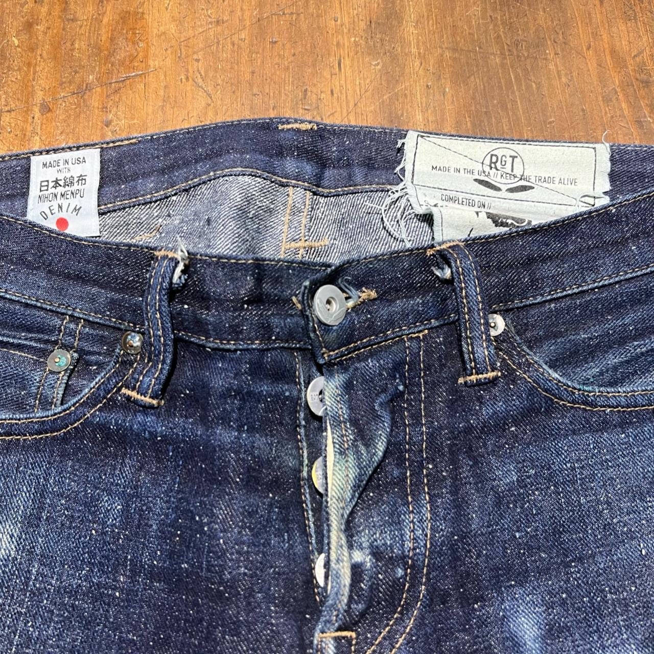 Nicely faded neppy japanese selvedge denim from... - Depop