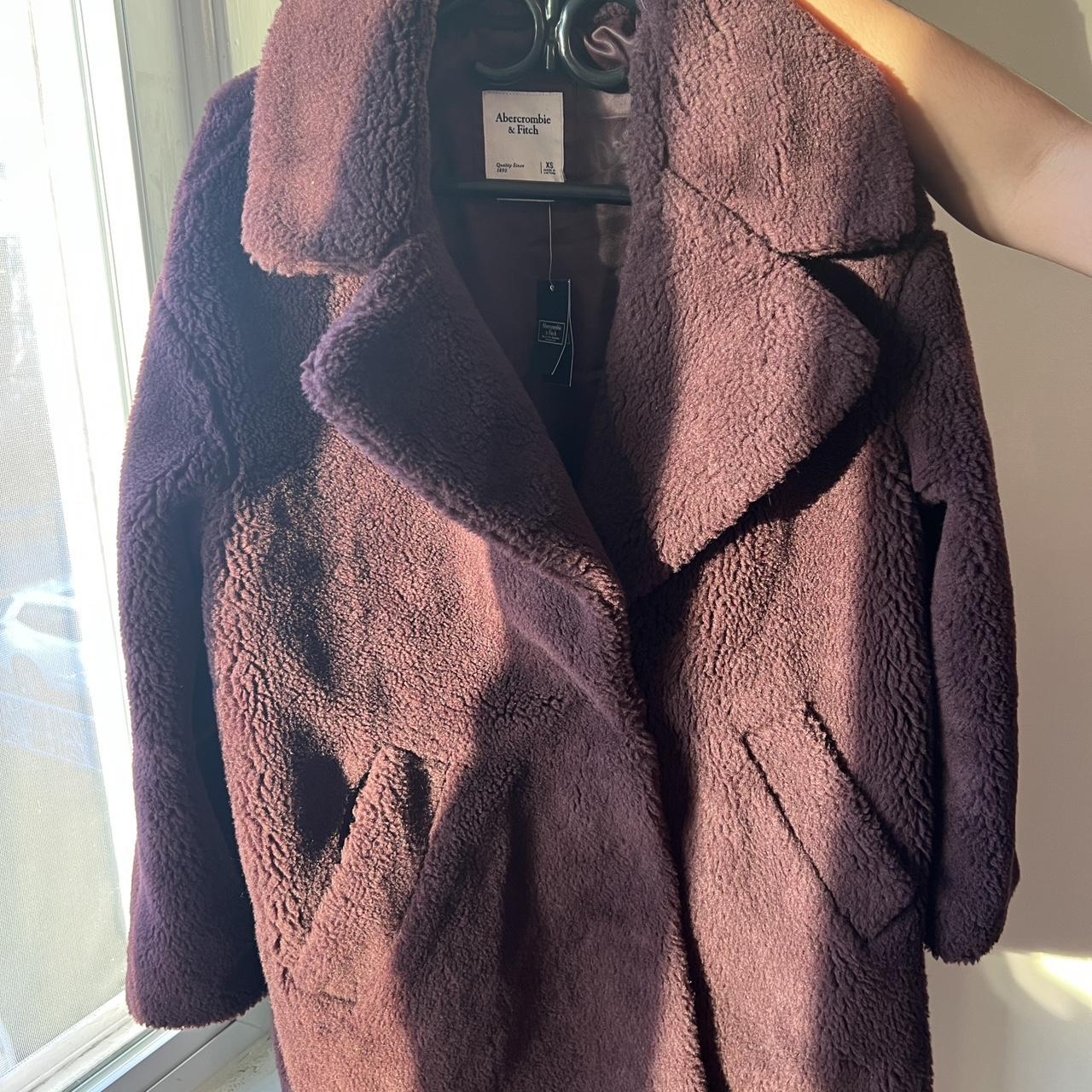 Abercrombie pink hotsell teddy coat