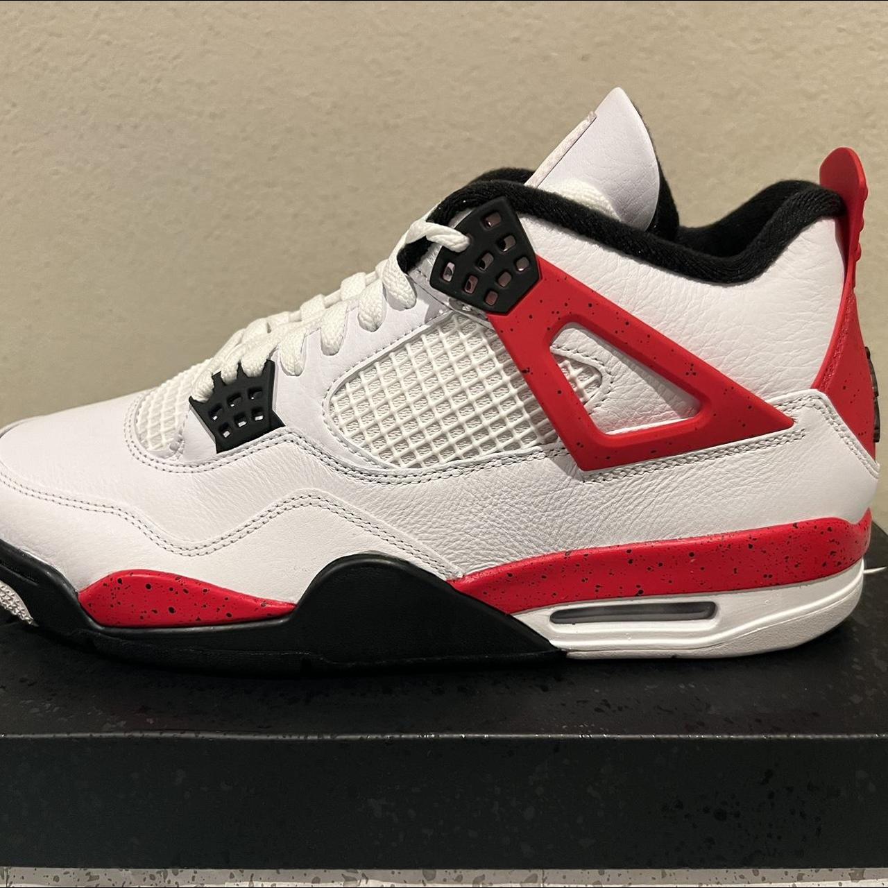 Jordan 4 retro Red Cement Brand new Bought at a... - Depop
