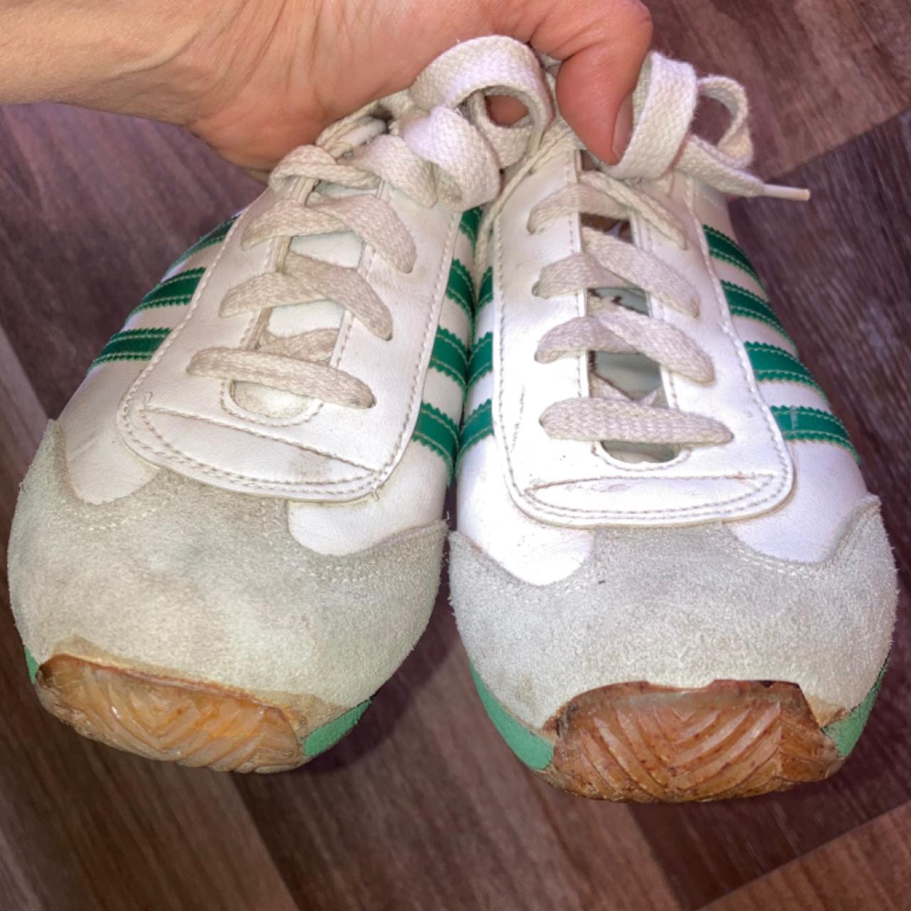 Vintage Trax Kmart Sneakers Green Stripes Men's Depop