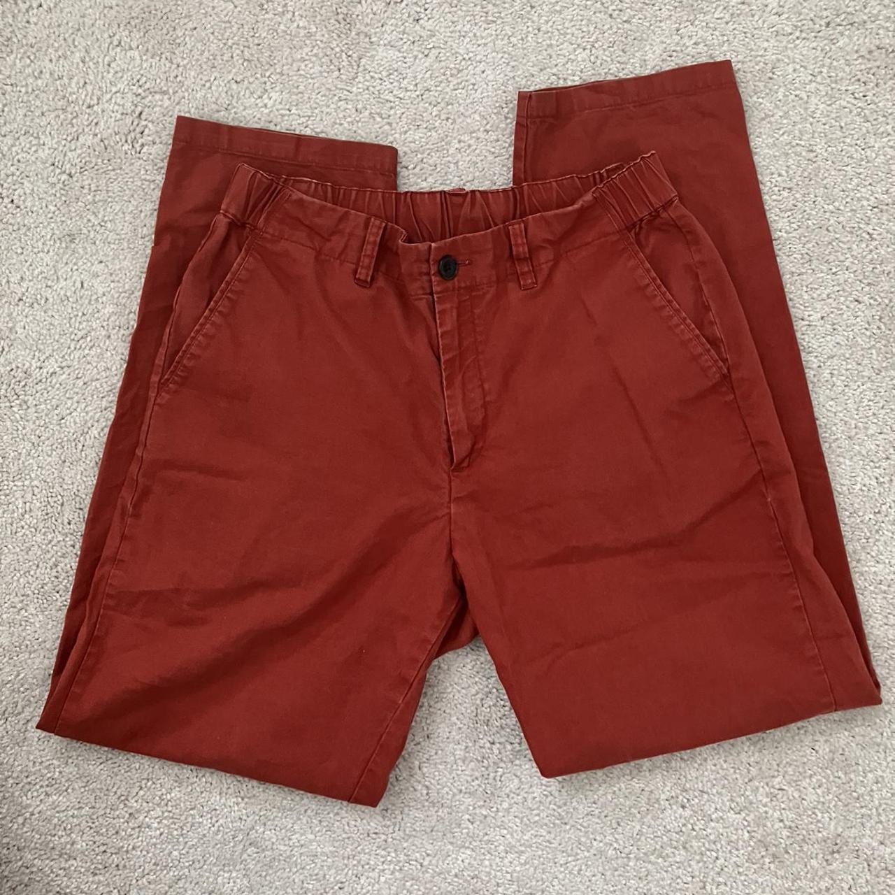 UNIQLO salmon colored pants with elastic... - Depop