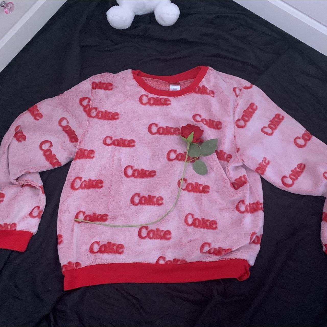 Pink best sale coke sweatshirt