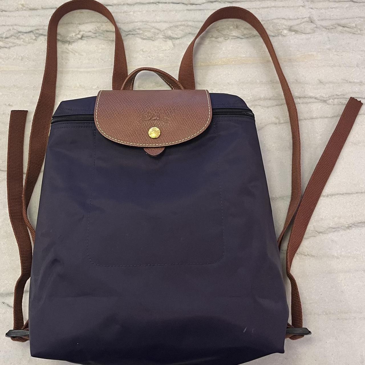 Longchamp Mini Backpack Color Dark Purple Longchamp Depop 4595