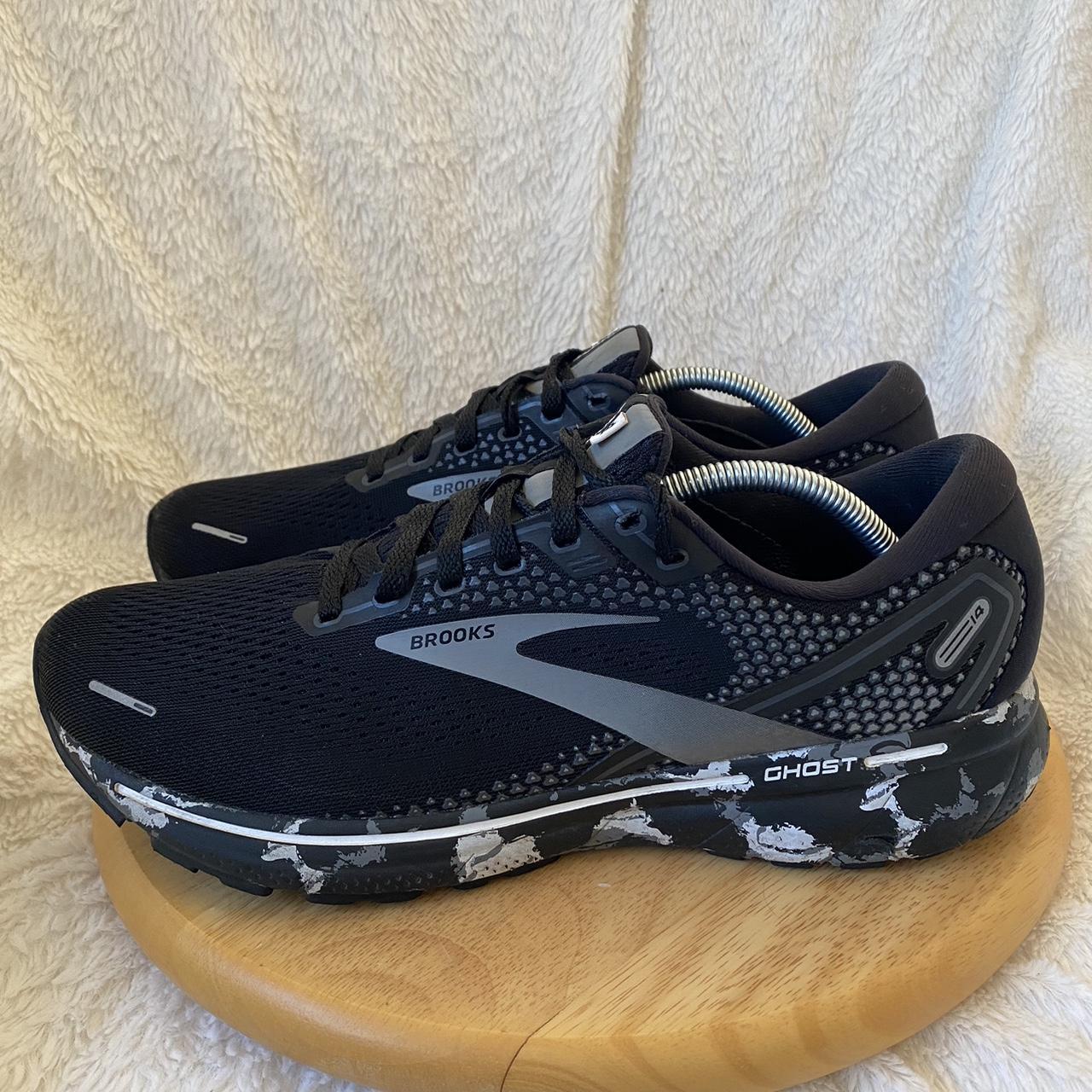 Brooks Men's Ghost 14 Trail Running Shoes Black Gray... - Depop