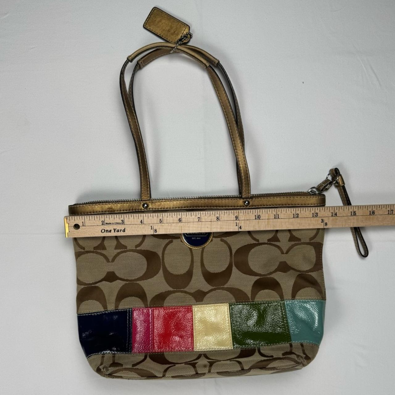 Deals Coach Signature Stripe Handbag