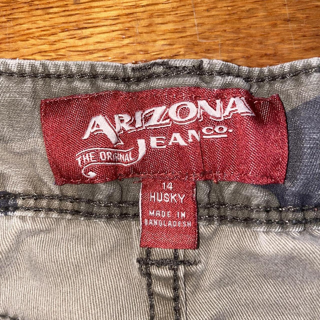Boys Size 14 Husky Arizona Jean Co. olive camo cargo... Depop