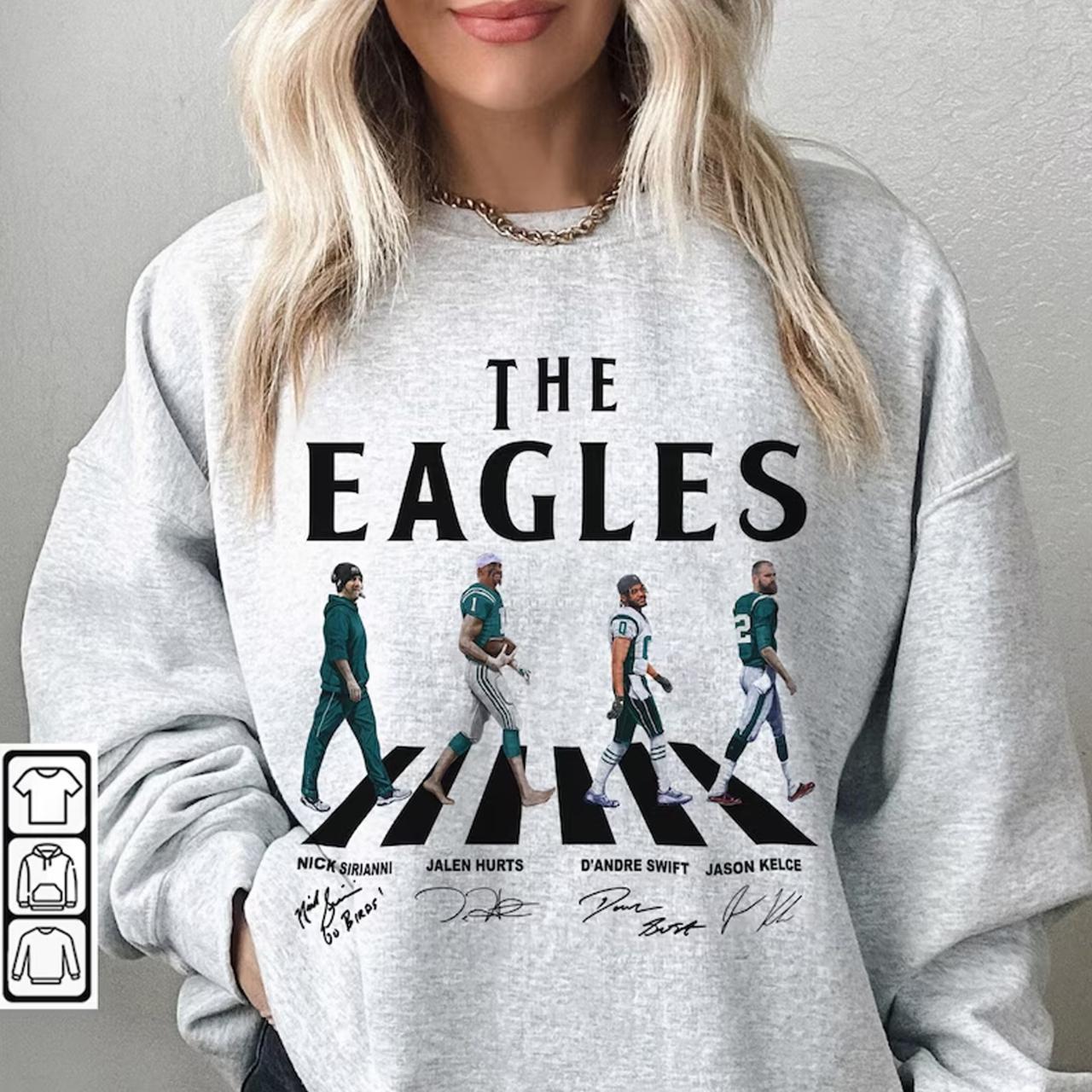 Philadelphia Eagles NFL Vintage 90's AJD Spell Out - Depop