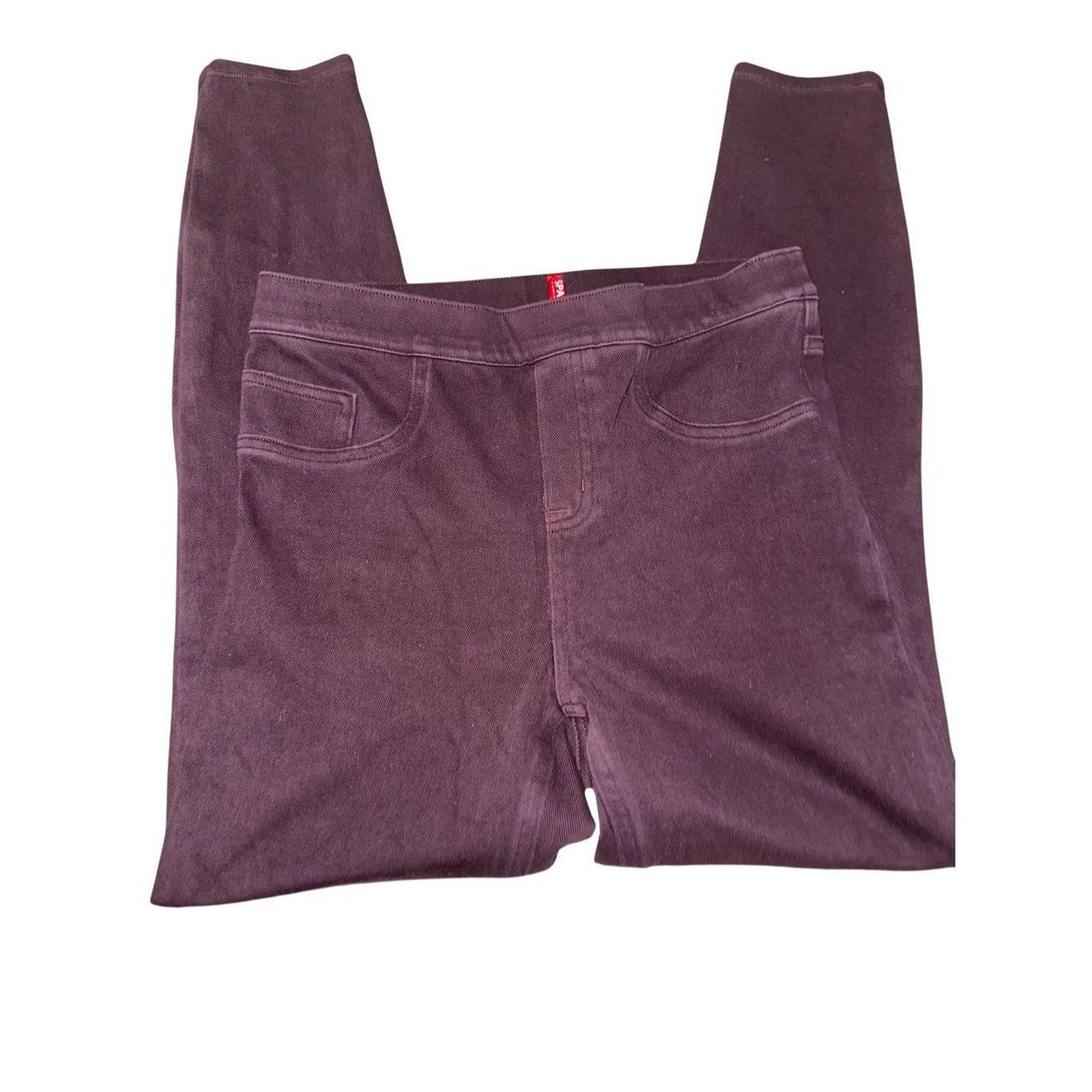Spanx Jean-ish® Ankle Leggings in Plum Purple Size Small Shaping Jeggings