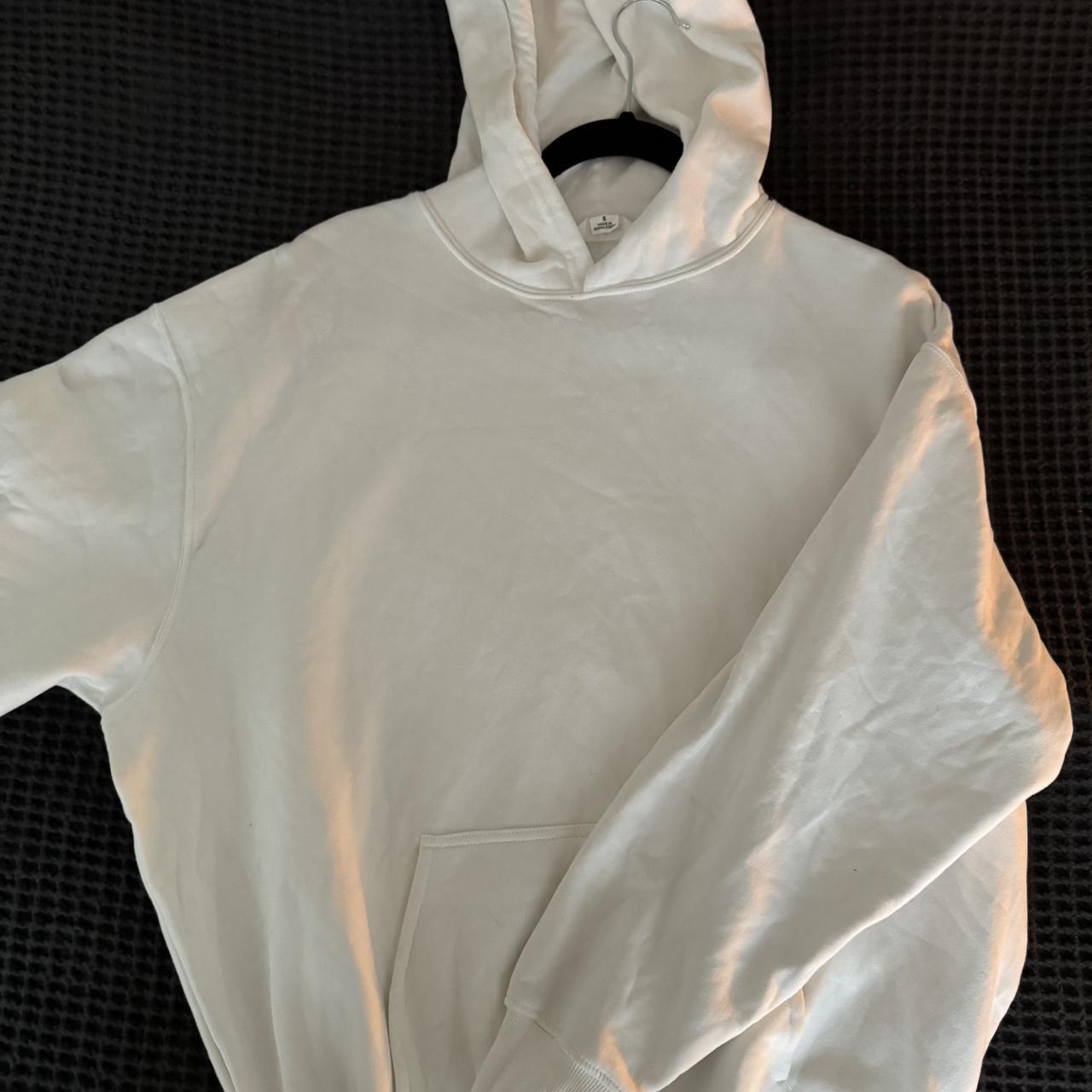 PLAIN WHITE OVERSIZED HOODIE Glassons Size... Depop