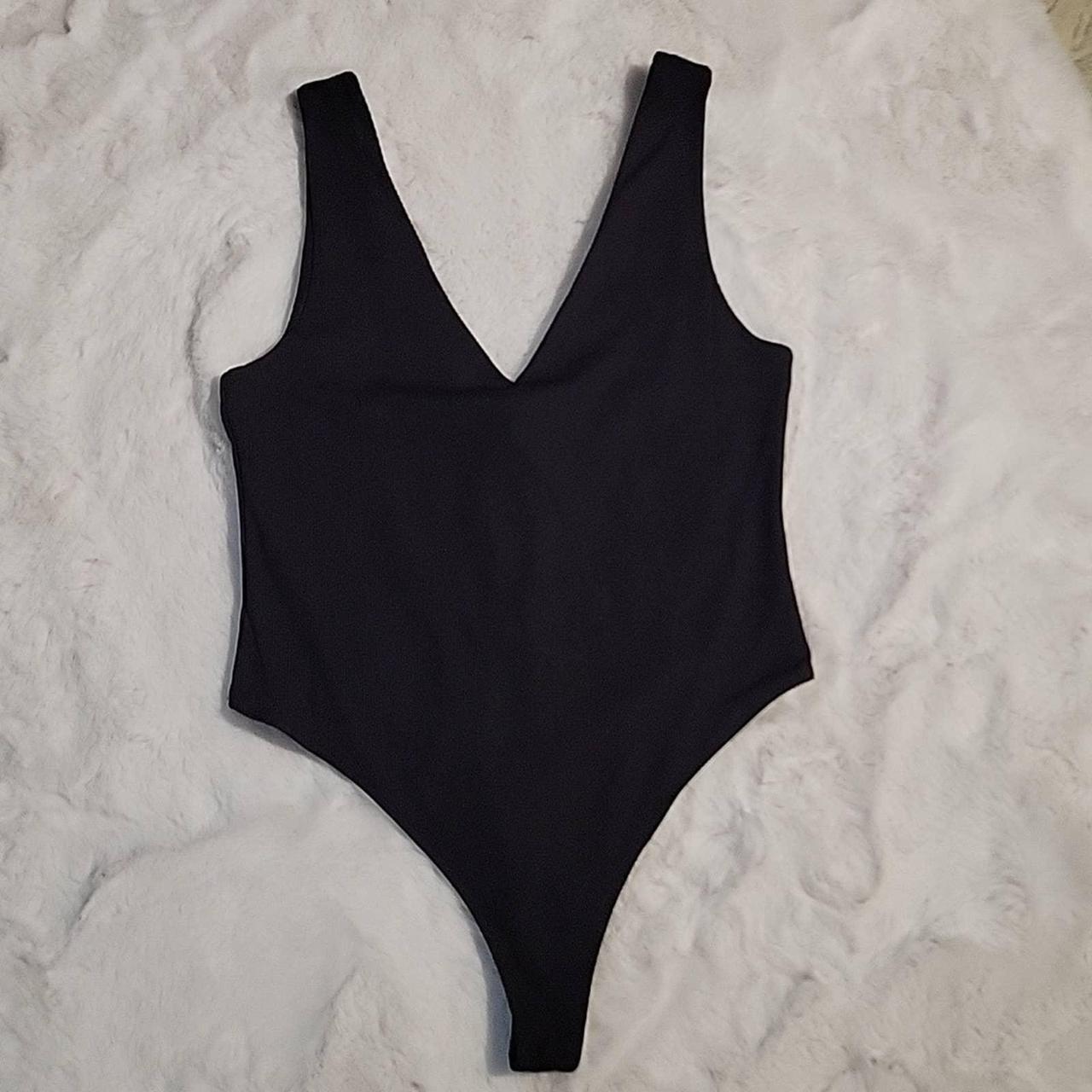 Zara Black V-Neck Bodysuit