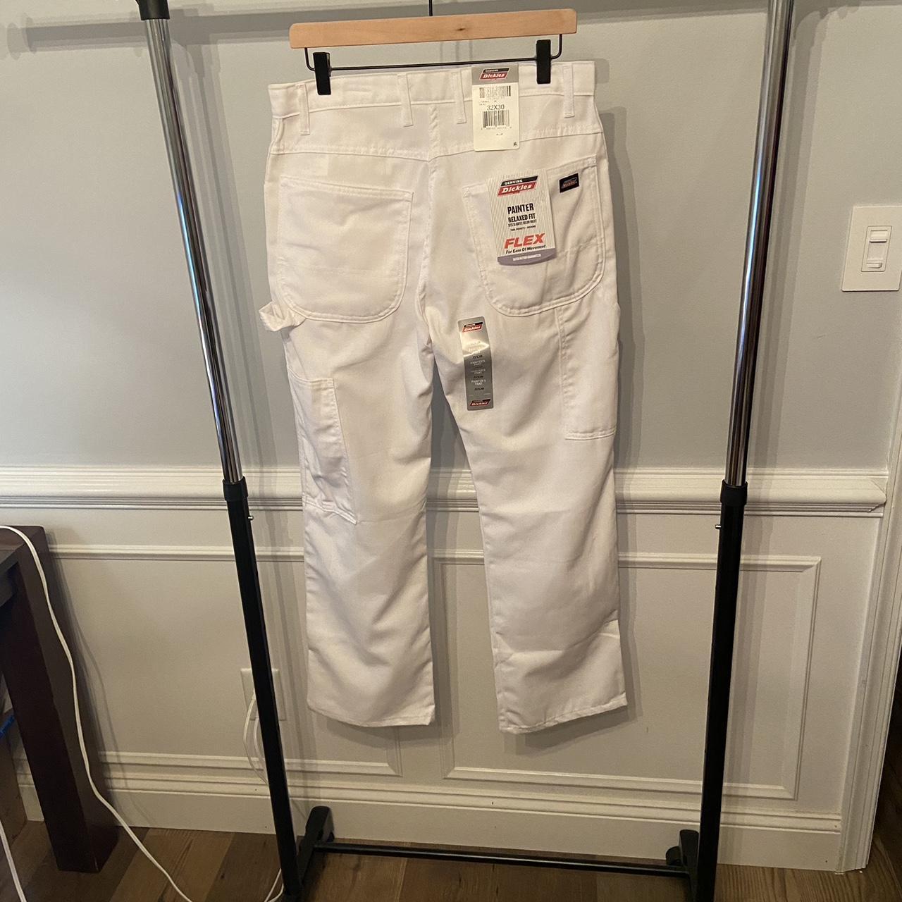 NWT Dickies Flex white painter relaxed fit size... - Depop