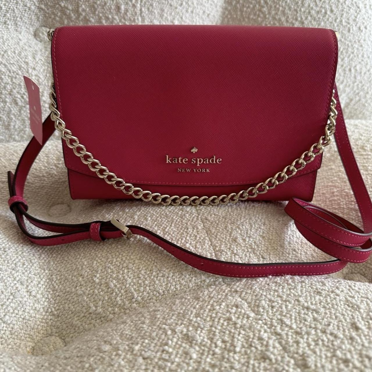 Top NWT!! Kate Spade Carson Convertible Crossbody in Pink Ruby