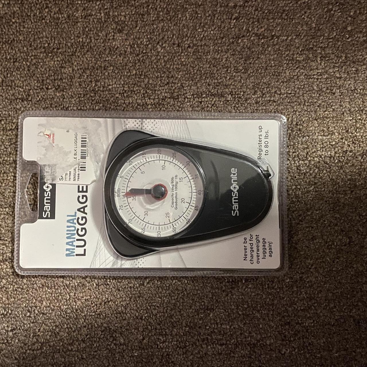 Samsonite Manual Luggage Scale - Black Up To 80lbs NEW!