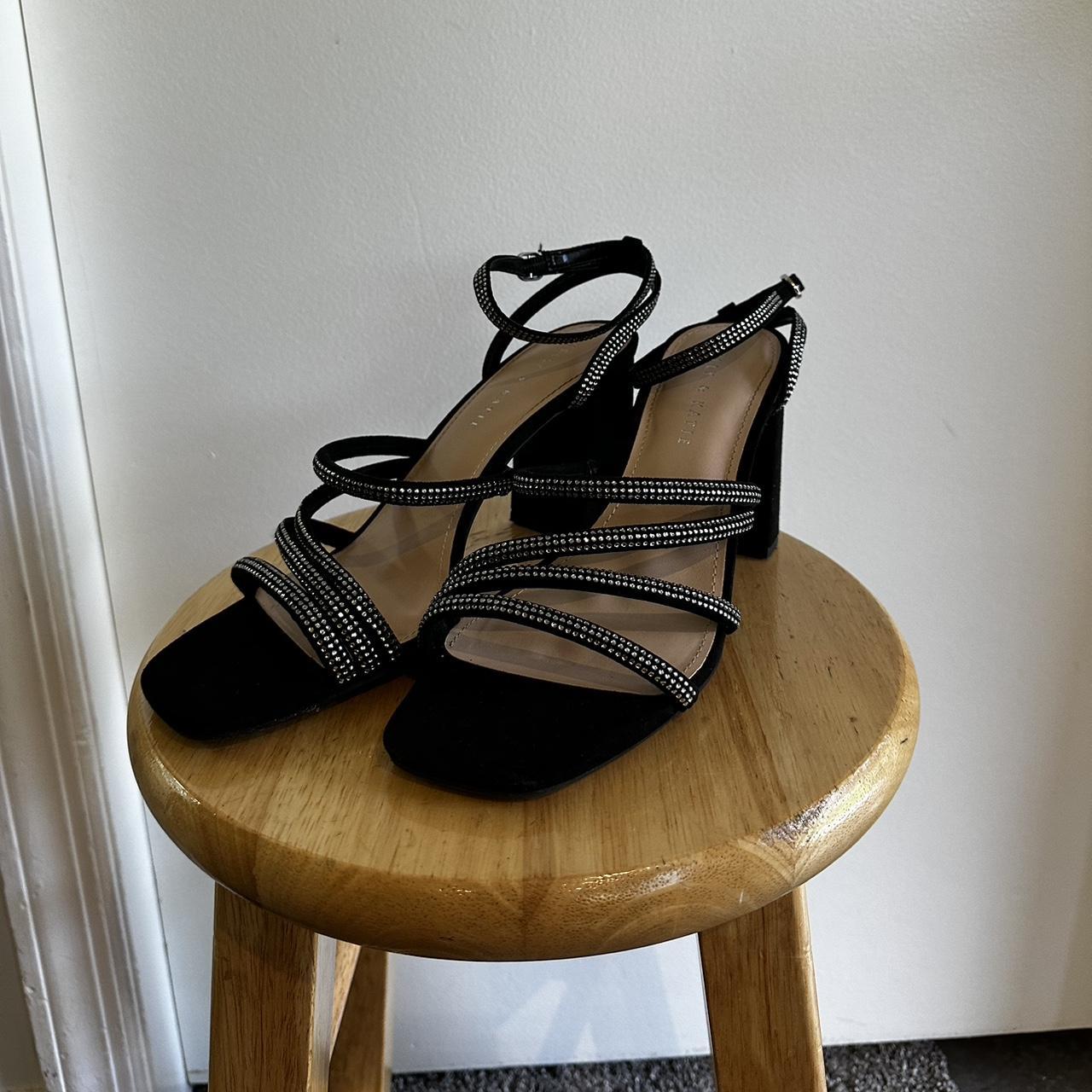 Black Heels in great condition! Only worn once and... - Depop