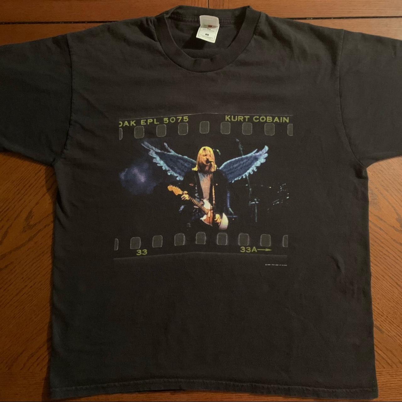 KURT COBAIN NIRVANA ANGEL VINTAGE 1999 t shirt size | Depop