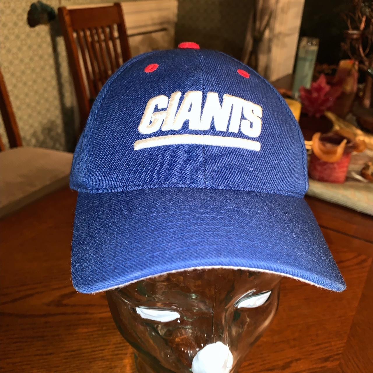 Vintage New York Giants leather snapback 90s Good - Depop